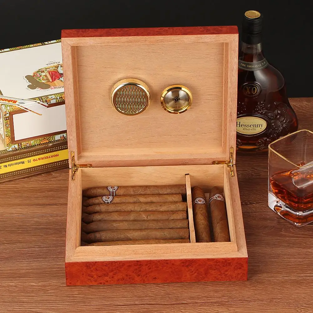 Cedar Wood Travel Cigar Humidor Box With Humidifier Hygrometer Humidor Cigar Box Case Glass Humidors Fit 20-30 Cigars
Cedar Wood Travel Cigar Humidor Box With Humidifier Hygrometer Humidor Cigar Box Case Glass Humidors Fit 20-30 Cigars