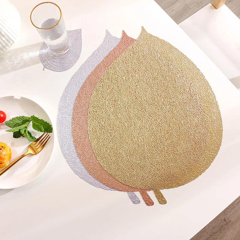 PVC Simple Leaves Oil Resistant Non-slip Kitchen Placemat Coaster Insulation Pad Dish Coffee Cup Table Mat Home Decor 51079
PVC Simple Leaves Oil Resistant Non-slip Kitchen Placemat Coaster Insulation Pad Dish Coffee Cup Table Mat Home Decor 51079