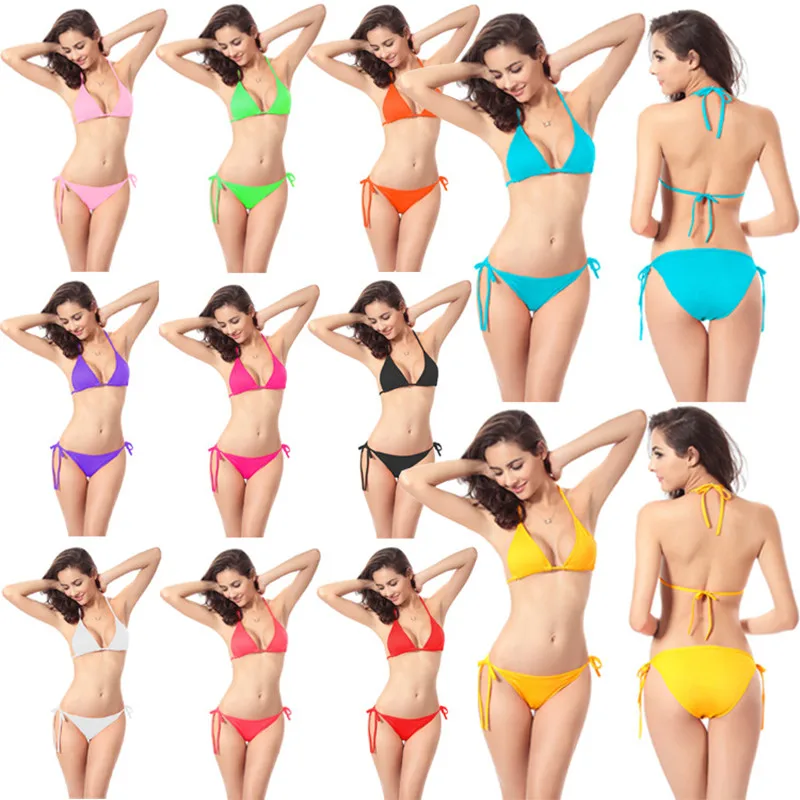 Sexy Solid Color Bikini Set 2021 Brazilian Women Bikini Swimsuit Lingeries Swimwear Women Beachwear Swimsuit Costume
Sexy Solid Color Bikini Set 2021 Brazilian Women Bikini Swimsuit Lingeries Swimwear Women Beachwear Swimsuit Costume