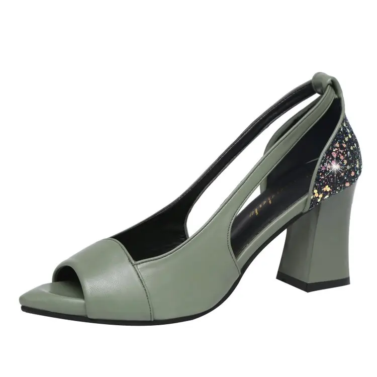 Fashion 2020 Women Sandals Bling 7.5cm High Heels Diamond Summer Square Heel Women Shoes Wedding Shoes Leather Sandalia Mujer
Fashion 2020 Women Sandals Bling 7.5cm High Heels Diamond Summer Square Heel Women Shoes Wedding Shoes Leather Sandalia Mujer