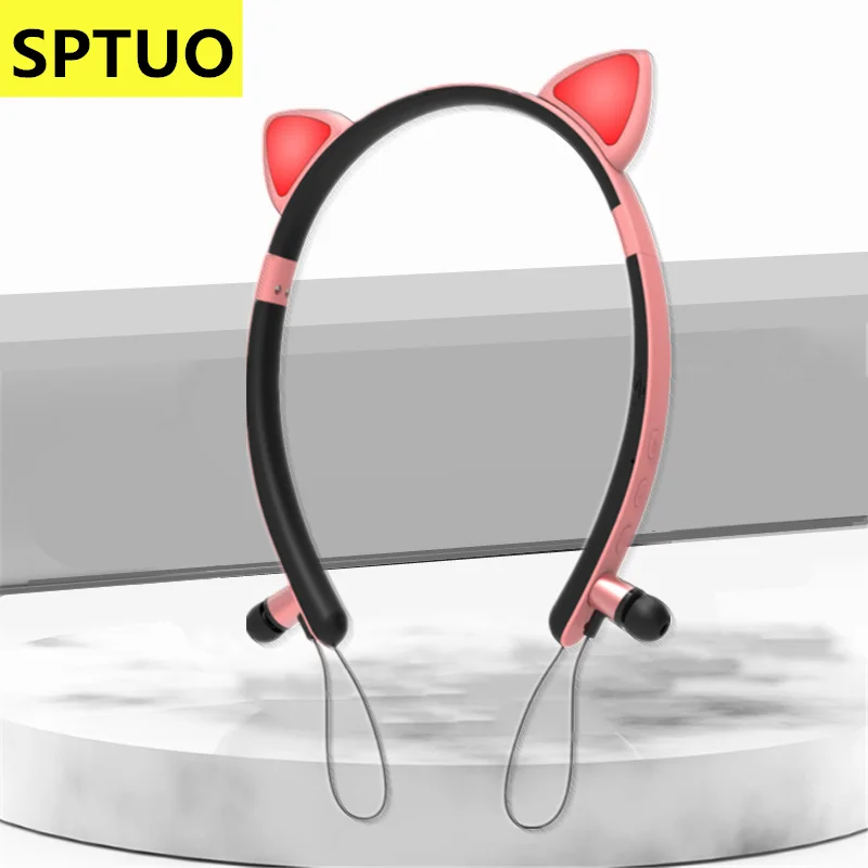 Pink Music headphone Wireless Bluetooth Headset HiFi Led light Cat Ear Headsets Stereo Noise Cancelling earphone for Girl
Pink Music headphone Wireless Bluetooth Headset HiFi Led light Cat Ear Headsets Stereo Noise Cancelling earphone for Girl