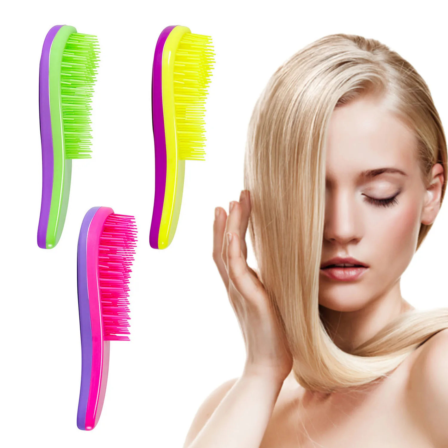 Hair Brush Anti-Static Anti-tangling Hair Massage Detangling Comb Hairbrush Salon Styling Tool for Women Girls
Hair Brush Anti-Static Anti-tangling Hair Massage Detangling Comb Hairbrush Salon Styling Tool for Women Girls