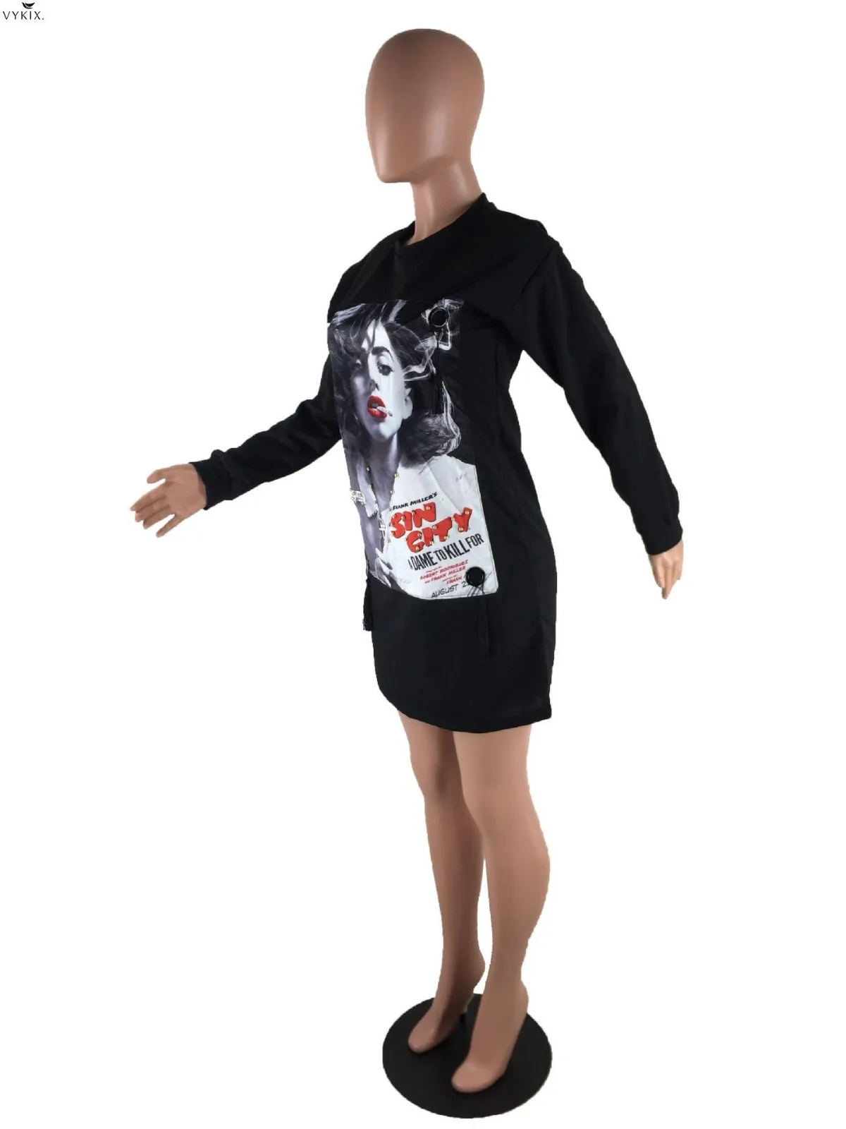Spring Bodycon Mini Dress Long Sleeve O-neck Character Print Activewear Sexy Club Party Night Streetwear Bandage Womens Dresses
Spring Bodycon Mini Dress Long Sleeve O-neck Character Print Activewear Sexy Club Party Night Streetwear Bandage Womens Dresses