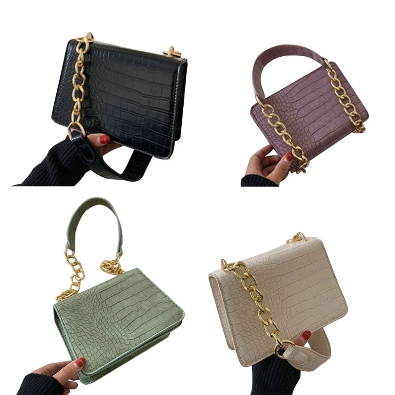 Women Crocodile Pattern Shoulder Bag Female Pu Leather Chain Mini Square Crossbody Handbag Lady Travel Shopping Tote Purse
Women Crocodile Pattern Shoulder Bag Female Pu Leather Chain Mini Square Crossbody Handbag Lady Travel Shopping Tote Purse
