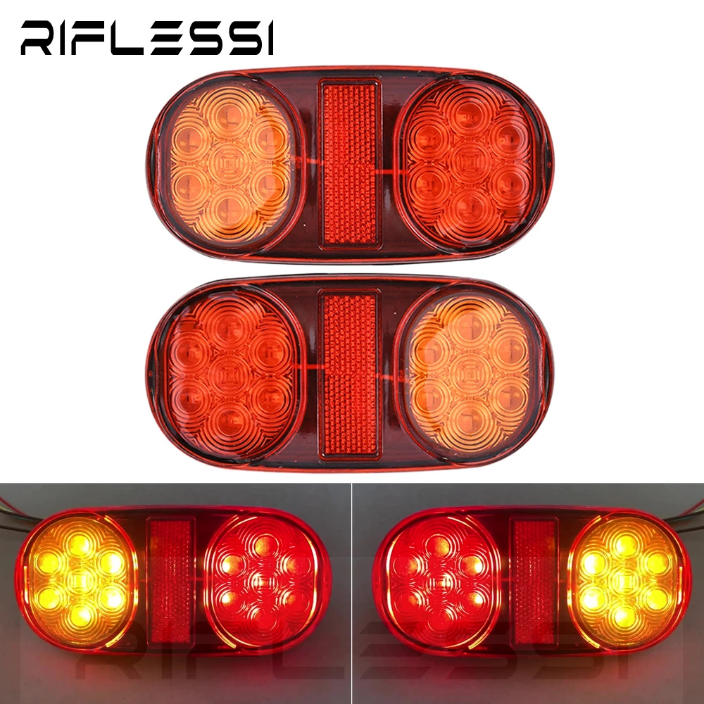 2 x LED Rear Lights For Trailer 12V 24V LED Boat Trailer Tail Light Farm Tractor Taillights Truck Lamp
2 x LED Rear Lights For Trailer 12V 24V LED Boat Trailer Tail Light Farm Tractor Taillights Truck Lamp
