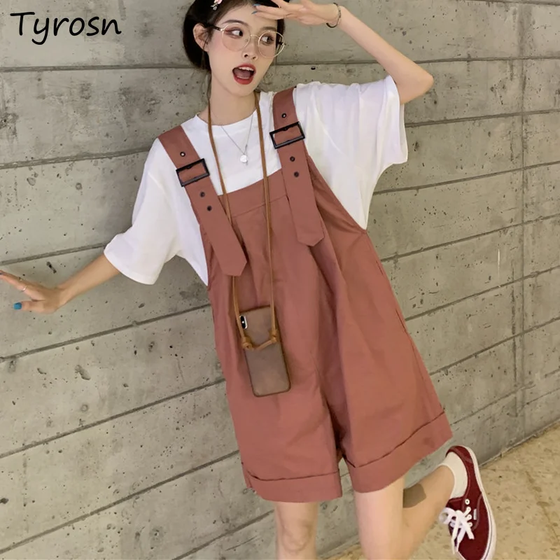 Women Solid Rompers Kawaii Students Preppy Ulzzang Japan Style Adjustable Straps Playsuits Wide Leg Streetwear Sweet Girl Casual
Women Solid Rompers Kawaii Students Preppy Ulzzang Japan Style Adjustable Straps Playsuits Wide Leg Streetwear Sweet Girl Casual