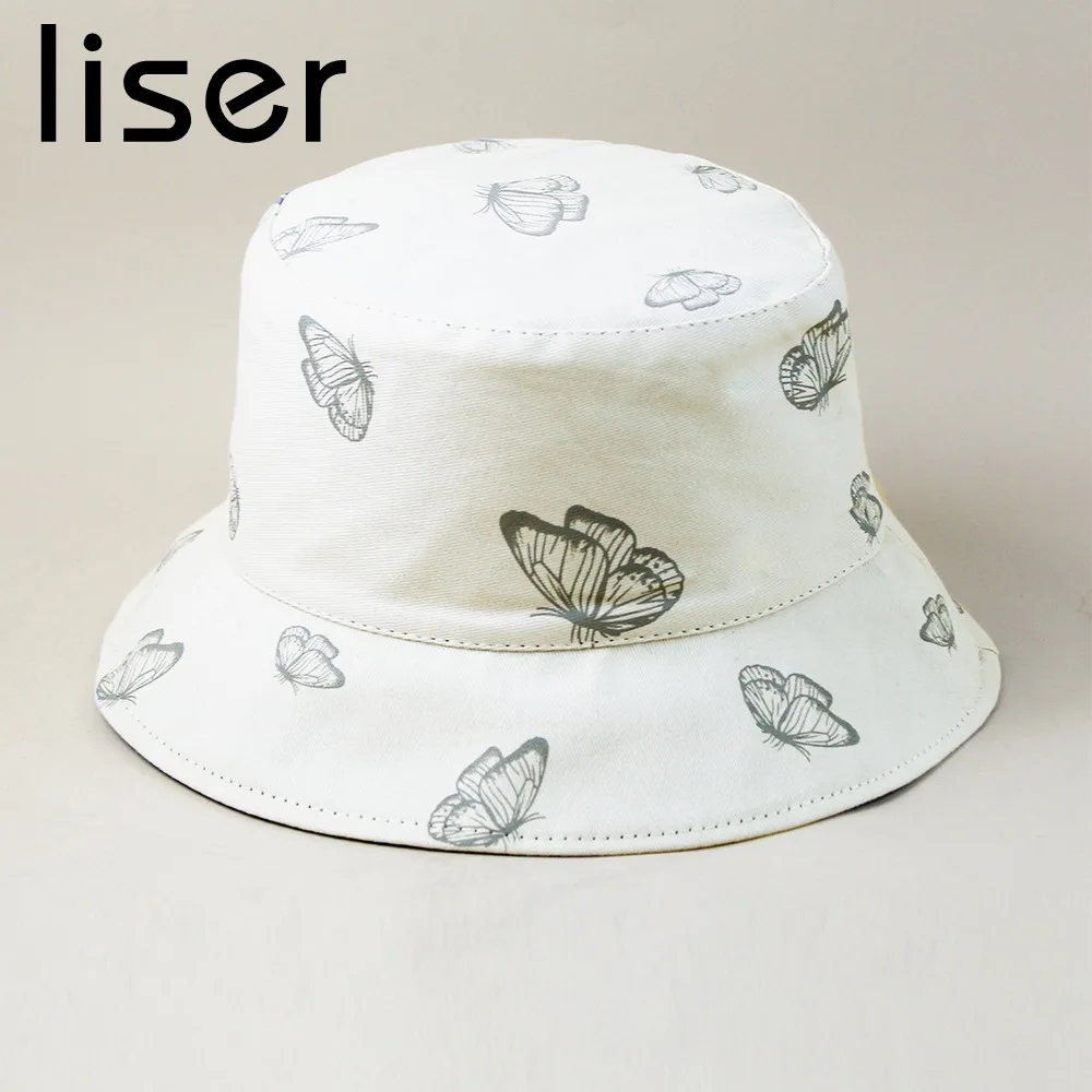 LISER Female Bucket Hat Panama Cap Cotton Butterfly Pattern Printing Women Hats Fisherman Multiple Colour Outdoor Sports
LISER Female Bucket Hat Panama Cap Cotton Butterfly Pattern Printing Women Hats Fisherman Multiple Colour Outdoor Sports