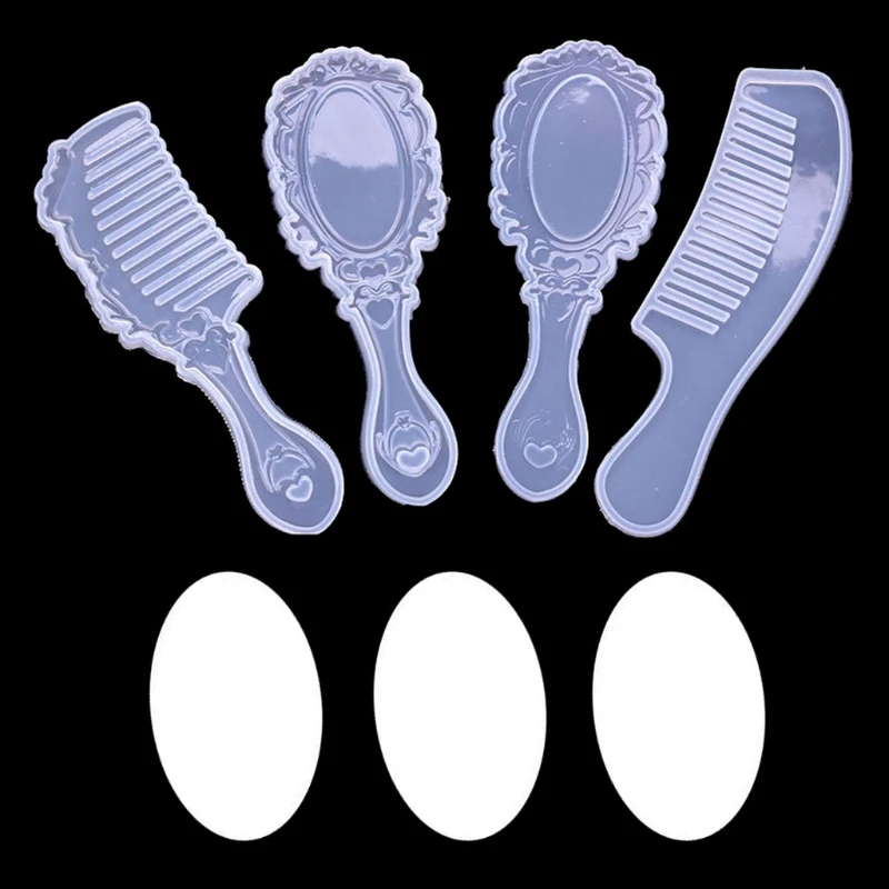 4 Styles Comb Mirror Resin Casting Molds Kit Silicone Epoxy Resin Molds Silicone Comb Mold Mirror Hair Comb Craft Making 97QF
4 Styles Comb Mirror Resin Casting Molds Kit Silicone Epoxy Resin Molds Silicone Comb Mold Mirror Hair Comb Craft Making 97QF
