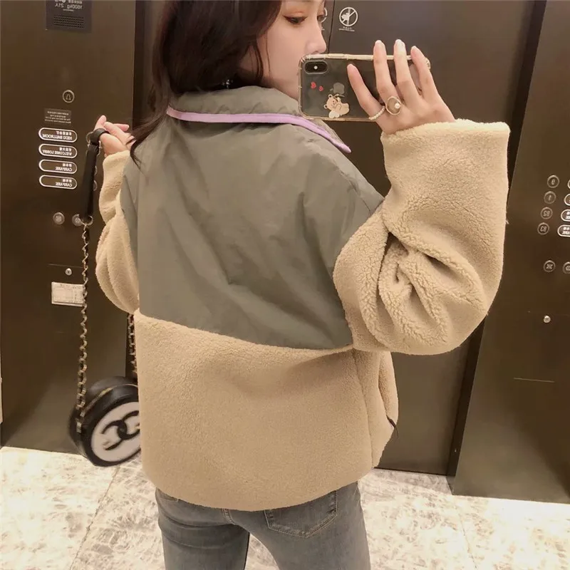 2020 Za Combination Long Sleeve Jacket Women High Collar Velvet Interior Lining Jackets Coat Woman Fashion Autumn Winter Top
2020 Za Combination Long Sleeve Jacket Women High Collar Velvet Interior Lining Jackets Coat Woman Fashion Autumn Winter Top