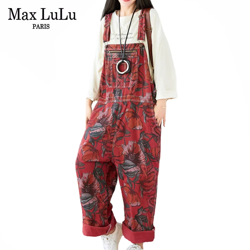 Дизайнерские стильные Весенние Брюки Max LuLu 2021, женские свободные комбинезоны с принтом, женские джинсовые брюки с цветочным принтом, женски...
Дизайнерские стильные Весенние Брюки Max LuLu 2021, женские свободные комбинезоны с принтом, женские джинсовые брюки с цветочным принтом, женски...
