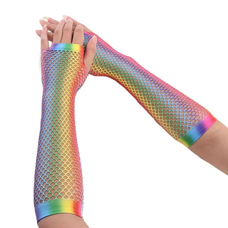 Bridal Gloves Rainbow Fingerless Long Mesh Gloves Wedding Gloves for Adults Wedding Accessories
Bridal Gloves Rainbow Fingerless Long Mesh Gloves Wedding Gloves for Adults Wedding Accessories