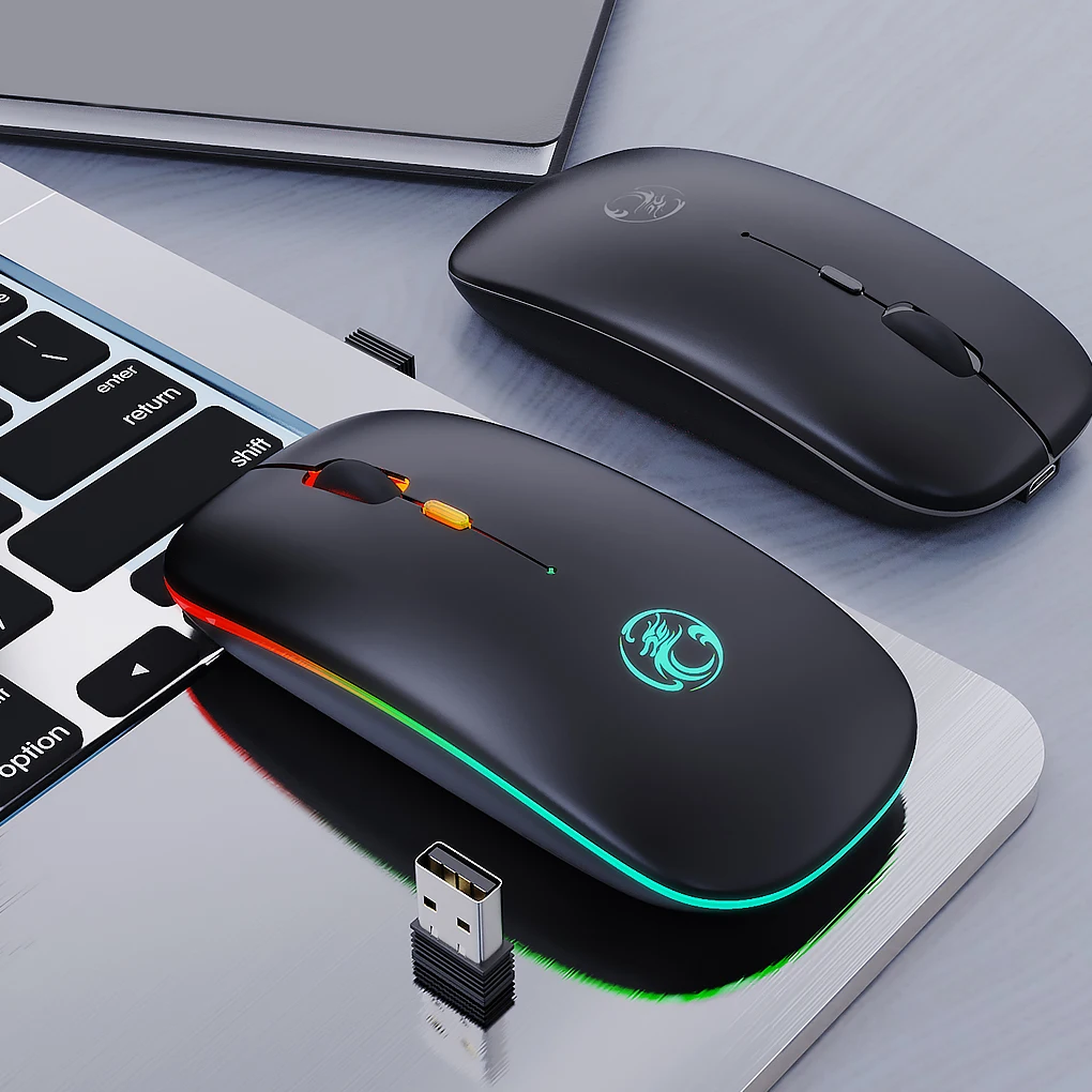 Wireless Mouse 2.4G RGB Rechargeable Mouse Wireless Computer Silent Mause LED Backlit Ergonomic Gaming Mouse For Laptop PC
Wireless Mouse 2.4G RGB Rechargeable Mouse Wireless Computer Silent Mause LED Backlit Ergonomic Gaming Mouse For Laptop PC