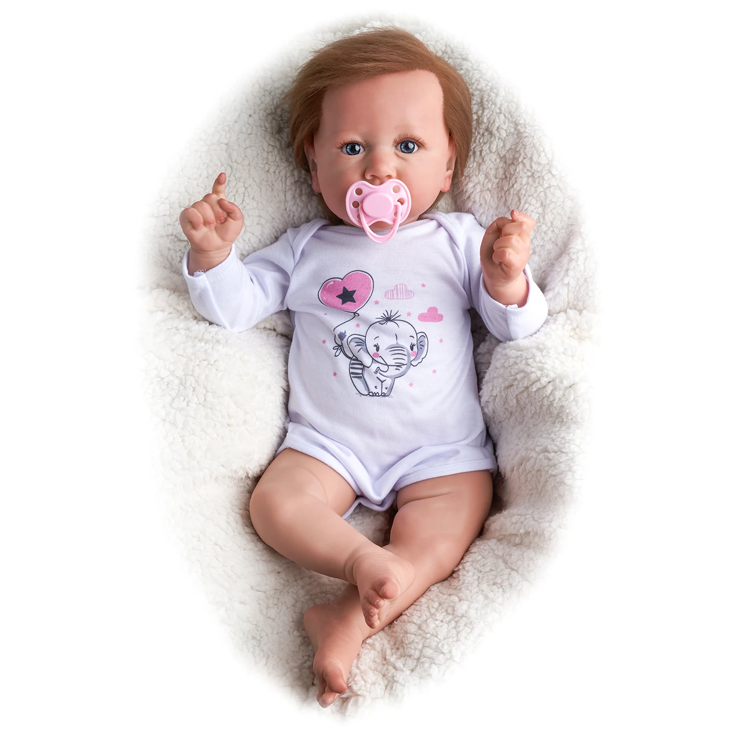 ADFO 22 inch Cute Bebe Reborn Doll Soft Vinyl Body Lifelike New Born Bebe LoL Surprise Gift For Girl Prince Toys For Children
ADFO 22 inch Cute Bebe Reborn Doll Soft Vinyl Body Lifelike New Born Bebe LoL Surprise Gift For Girl Prince Toys For Children