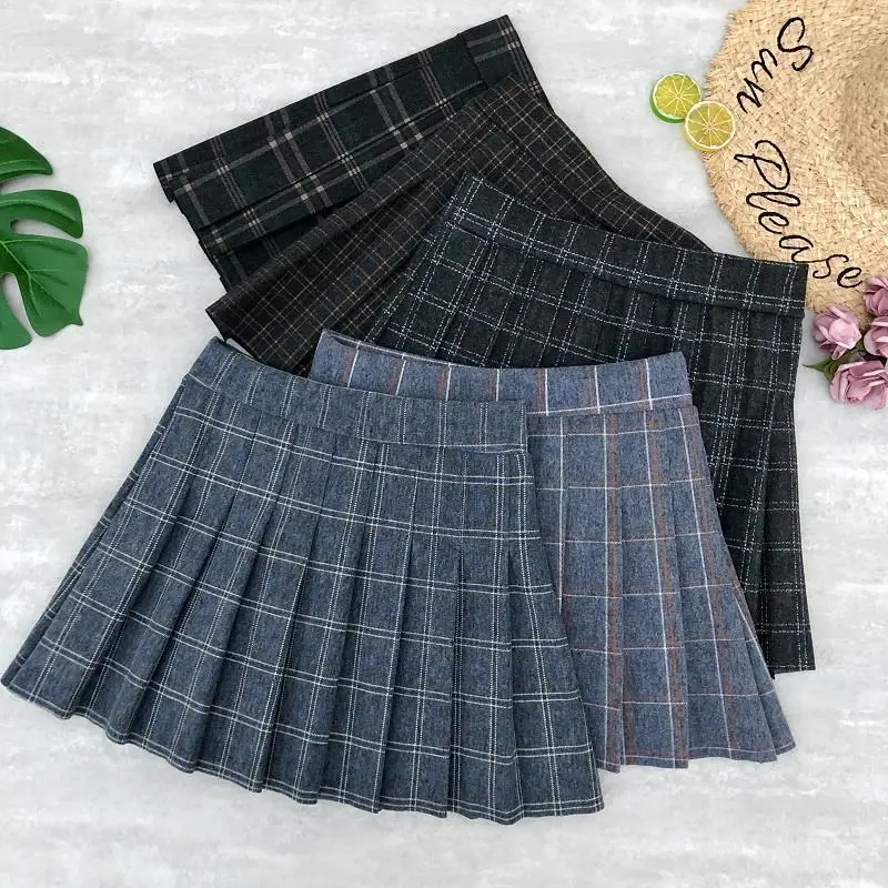 2020 Autumn & Winter New Arrival Women Skirt Korean Version Woolen Plaid Skirt Mini High Waist Pleated Skirt Free Shipping
2020 Autumn & Winter New Arrival Women Skirt Korean Version Woolen Plaid Skirt Mini High Waist Pleated Skirt Free Shipping