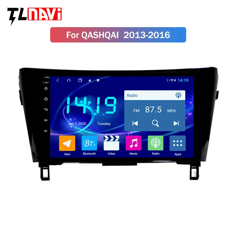 IPS 4G + 64G 10 1 дюймов Android автомобильный DVD GPS для Nissan qashqai X Trail 2013 2018 система навигации