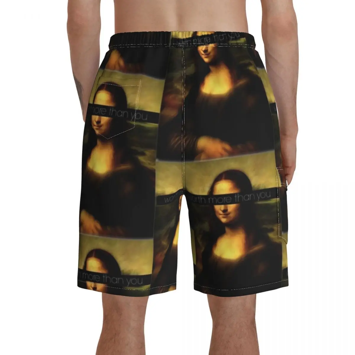 Mona Lisa Board Shorts Swimming Trunks Polyester Men Beach Funny Swim Trunks 
Mona Lisa Board Shorts Swimming Trunks Polyester Men Beach Funny Swim Trunks