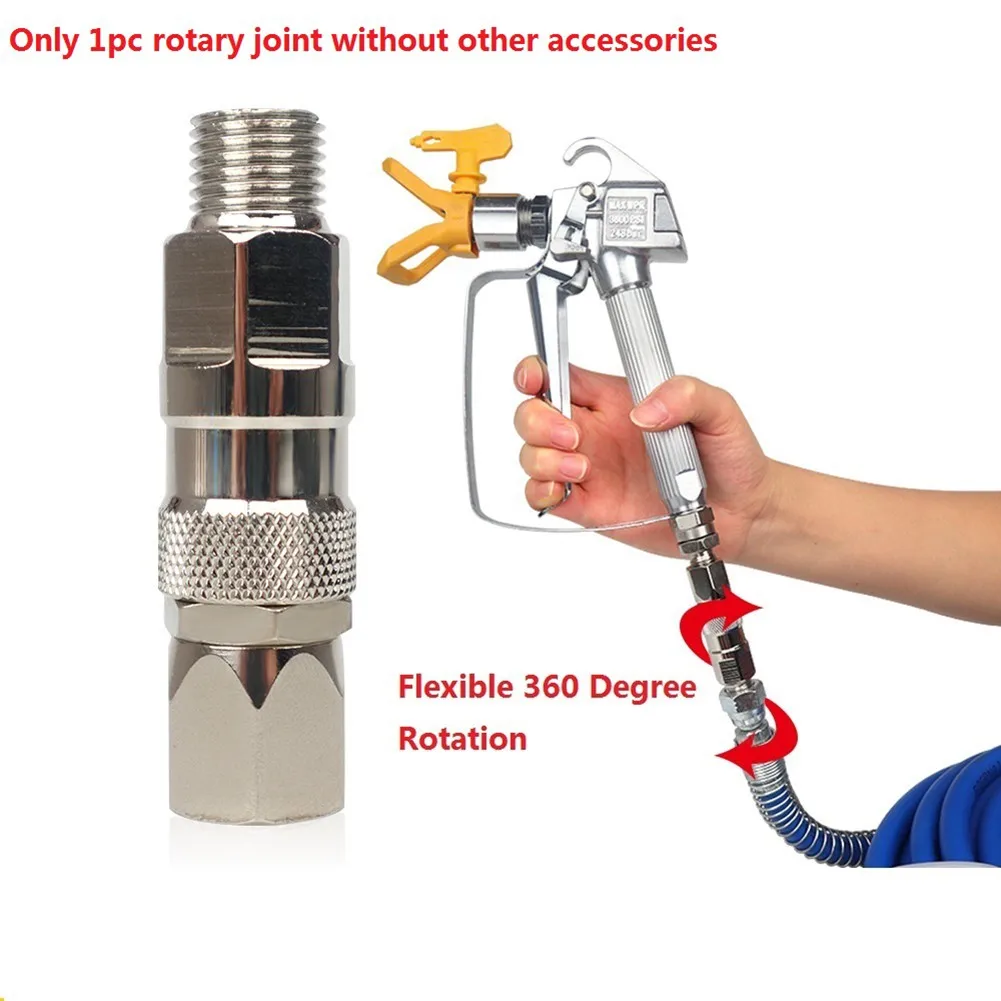 1/3/5Pcs 1/4 Inch Airless Spray Gun Hose Swivel Joint Universal Airless Sprayer High Pressure Pipe Connector Accessories Tool
1/3/5Pcs 1/4 Inch Airless Spray Gun Hose Swivel Joint Universal Airless Sprayer High Pressure Pipe Connector Accessories Tool