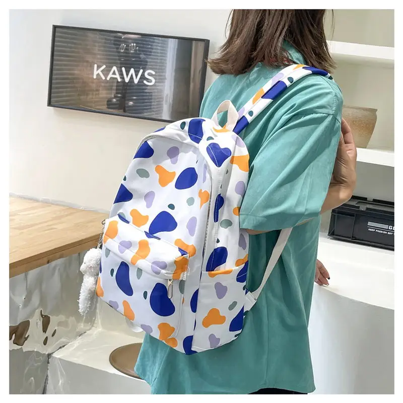 2021 Preppy Style Colorful Cow Pattern Backpack Waterproof Nylon Female Schoolbag College Girl Laptop Backpacks Travel Book Bags
2021 Preppy Style Colorful Cow Pattern Backpack Waterproof Nylon Female Schoolbag College Girl Laptop Backpacks Travel Book Bags