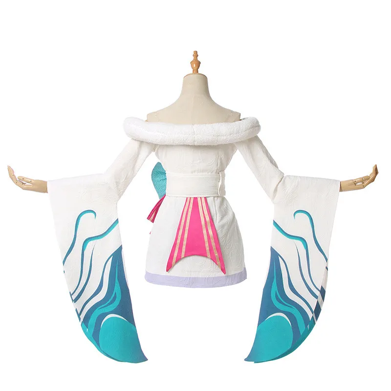 LOL New Skin the Nine-Tailed Fox Ahri White Spirit Blossom Cosplay Costume Christmas Dress Kimono Outfits
LOL New Skin the Nine-Tailed Fox Ahri White Spirit Blossom Cosplay Costume Christmas Dress Kimono Outfits