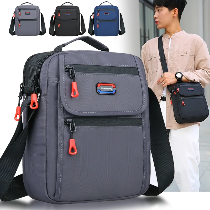 Shoulder Bag Sports Cell Phone Ipad Bag Waterproof Nylon Cloth Messenger Bag Business Casual Diagonal Bag Male Vertical Style 
Shoulder Bag Sports Cell Phone Ipad Bag Waterproof Nylon Cloth Messenger Bag Business Casual Diagonal Bag Male Vertical Style