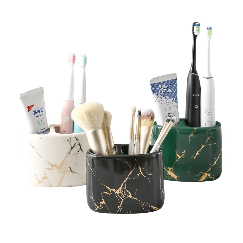 Toothpaste Toothbrush Holder Marbling Ceramics Bathroom Toothbrush Cup Multifunction Toothbrush Barrel Bathroom Supplies Rack
Toothpaste Toothbrush Holder Marbling Ceramics Bathroom Toothbrush Cup Multifunction Toothbrush Barrel Bathroom Supplies Rack