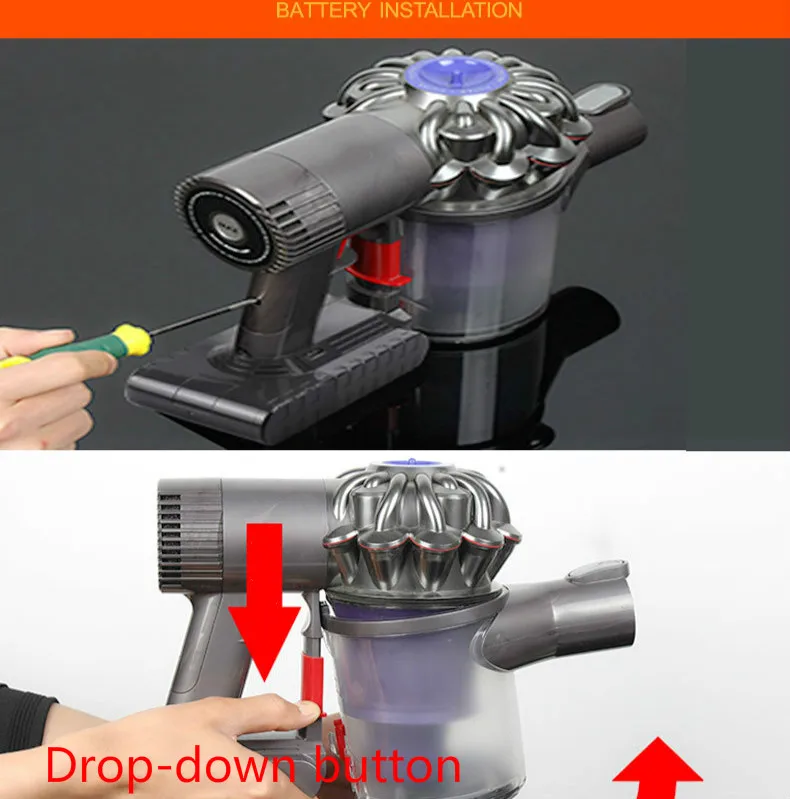 Сменная литий-ионная батарея 21,6 в 4500 мАч для вашего Dyson V8 Absolute, V8 Animal Exclusive 
Сменная литий-ионная батарея 21,6 в 4500 мАч для вашего Dyson V8 Absolute, V8 Animal Exclusive