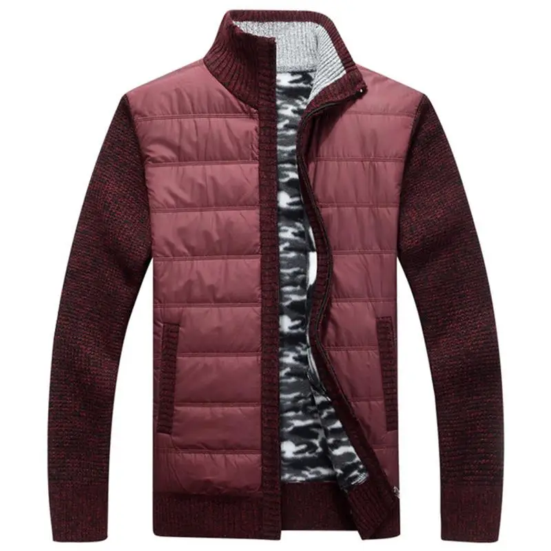 2021 autumn and winter new men's cardigan single-breasted fashion knitted large size sweater stitching color matching stand-up c
2021 autumn and winter new men's cardigan single-breasted fashion knitted large size sweater stitching color matching stand-up c
