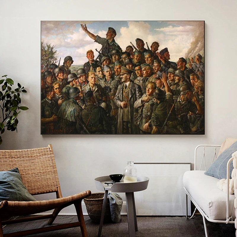 Classical World War II Canvas Paintings Vintage Soldier Commander Posters and Print Wall Art Picture for Living Room Home Decor
Classical World War II Canvas Paintings Vintage Soldier Commander Posters and Print Wall Art Picture for Living Room Home Decor