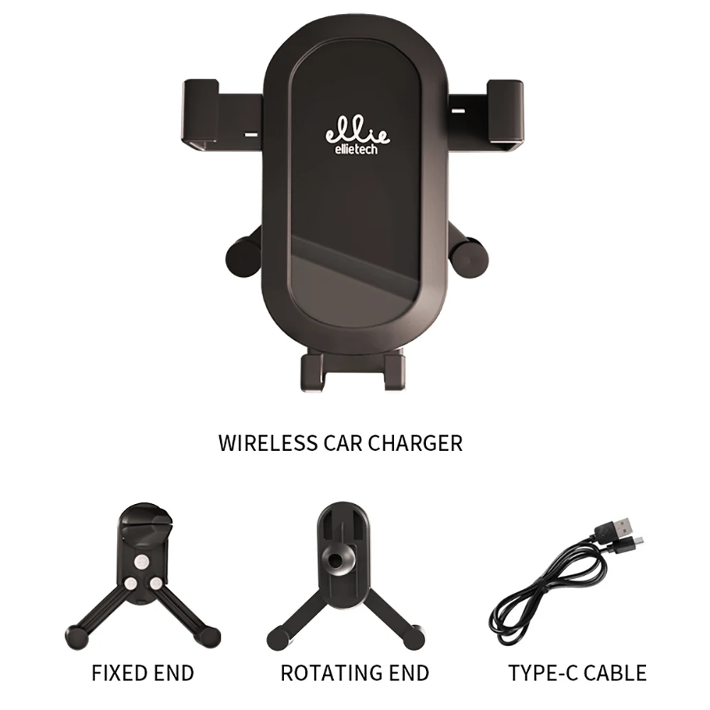 Ellietech Wireless charger Gravity Car Phone Holder, Car Phone Vent Clip, Magnetic Mobile Phone Holder, Stand for iPhone X 12
Ellietech Wireless charger Gravity Car Phone Holder, Car Phone Vent Clip, Magnetic Mobile Phone Holder, Stand for iPhone X 12