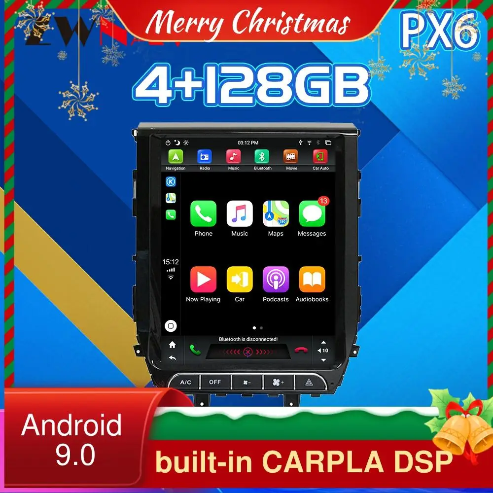 4G128G Android 9 Car GPS Navigation DVD Player FOR Toyota Land Cruiser LC200 Vertical Screen Auto Car Radio PX6 CARPLAY
4G128G Android 9 Car GPS Navigation DVD Player FOR Toyota Land Cruiser LC200 Vertical Screen Auto Car Radio PX6 CARPLAY