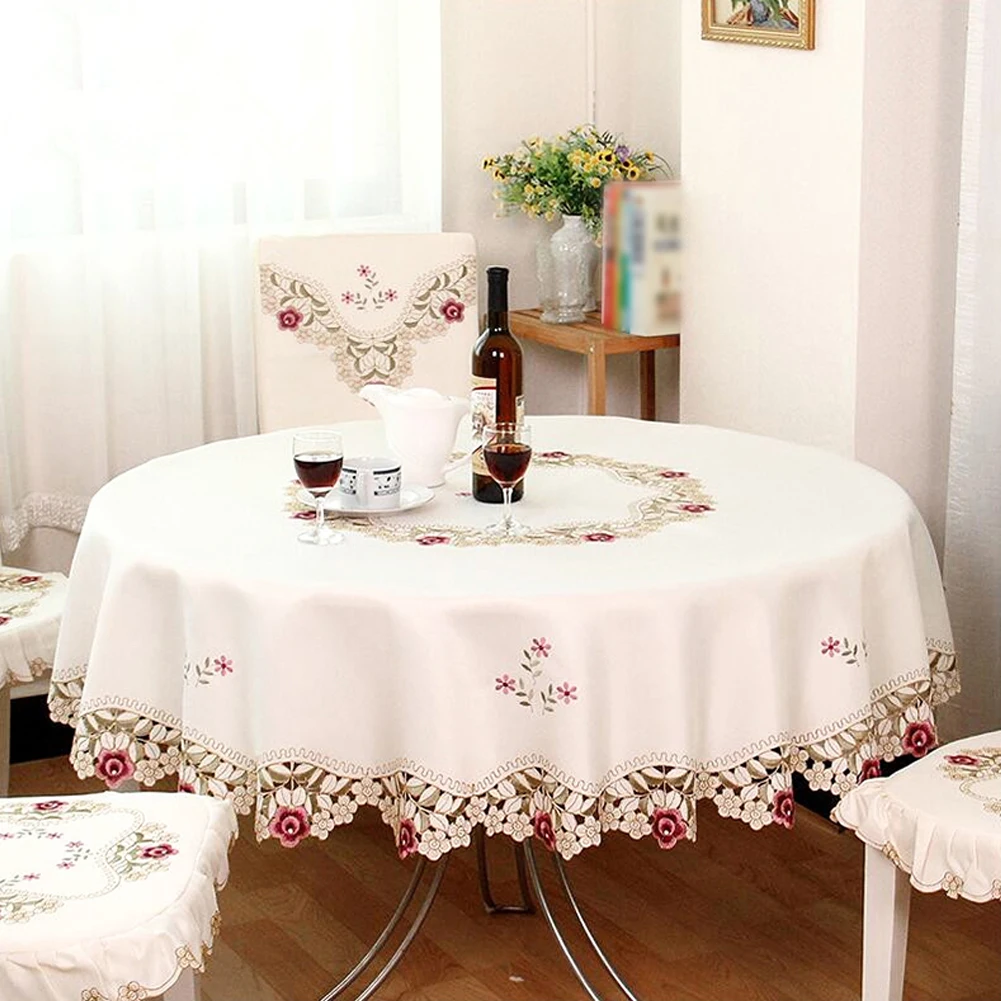 Rose Round Tablecloth Beige Embroidered Tablecloths Cover Home Kitchen Supplies Table Decoration Protector Rectangle Table Cloth
Rose Round Tablecloth Beige Embroidered Tablecloths Cover Home Kitchen Supplies Table Decoration Protector Rectangle Table Cloth