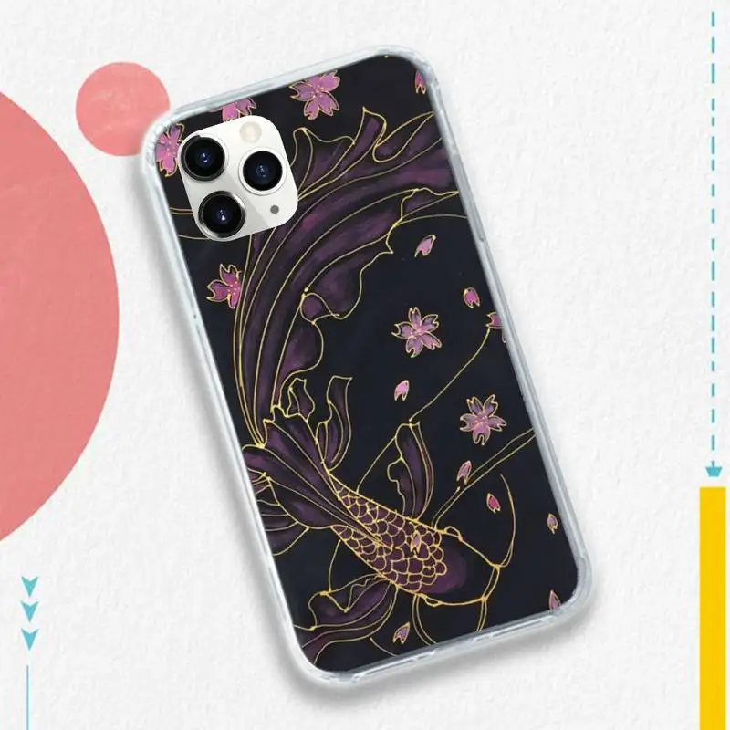 Chinese Koi Fishes Painting style Phone Case for iPhone 11 12 pro XS MAX 8 7 6 6S Plus X 5S SE 2020 XR
Chinese Koi Fishes Painting style Phone Case for iPhone 11 12 pro XS MAX 8 7 6 6S Plus X 5S SE 2020 XR