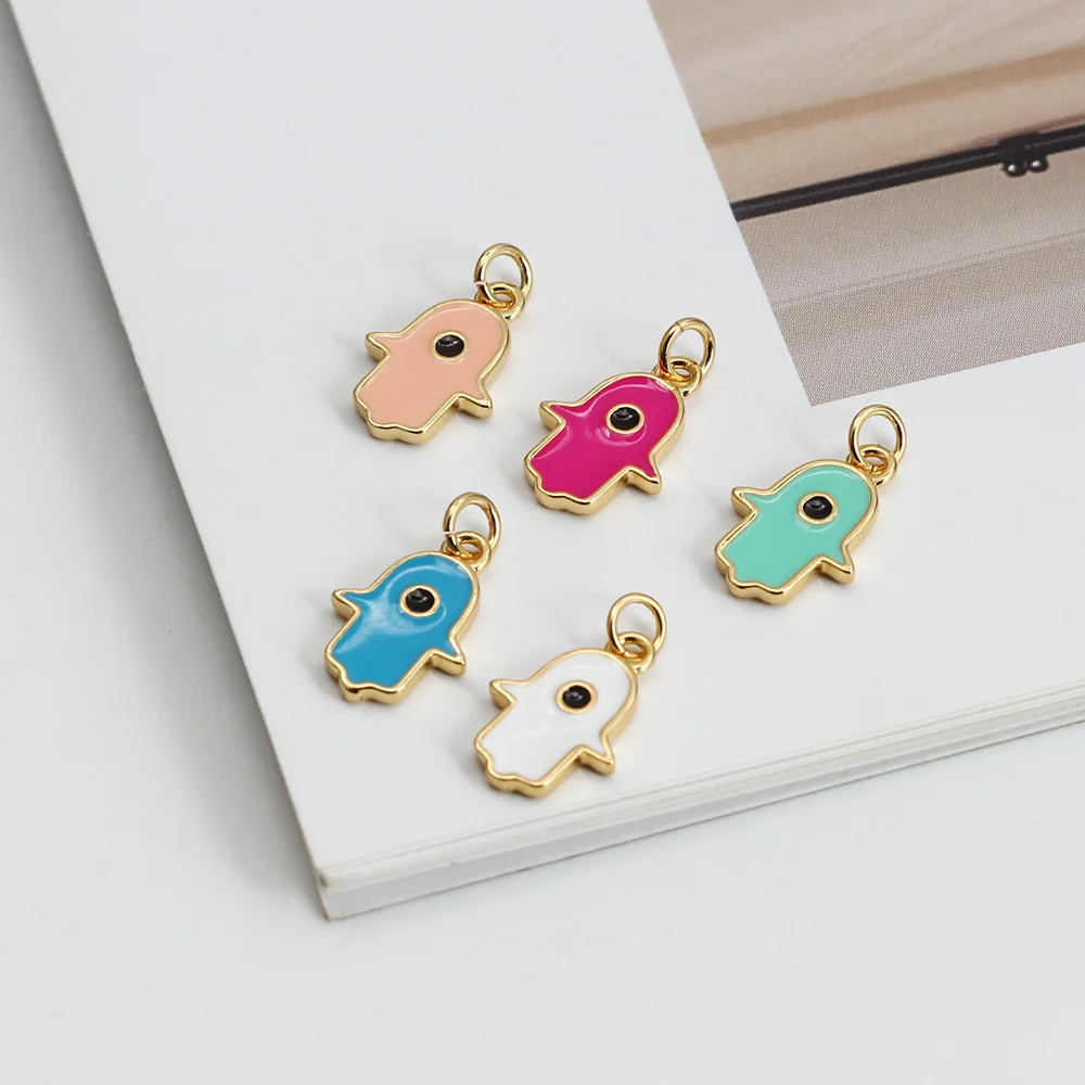 Meibeads 2Pcs/lot Turkey Evil Eye Palm Charm Enamel Pendant for Jewelry Making Diy Accessories Necklace Bracelet Findings 13*9mm
Meibeads 2Pcs/lot Turkey Evil Eye Palm Charm Enamel Pendant for Jewelry Making Diy Accessories Necklace Bracelet Findings 13*9mm