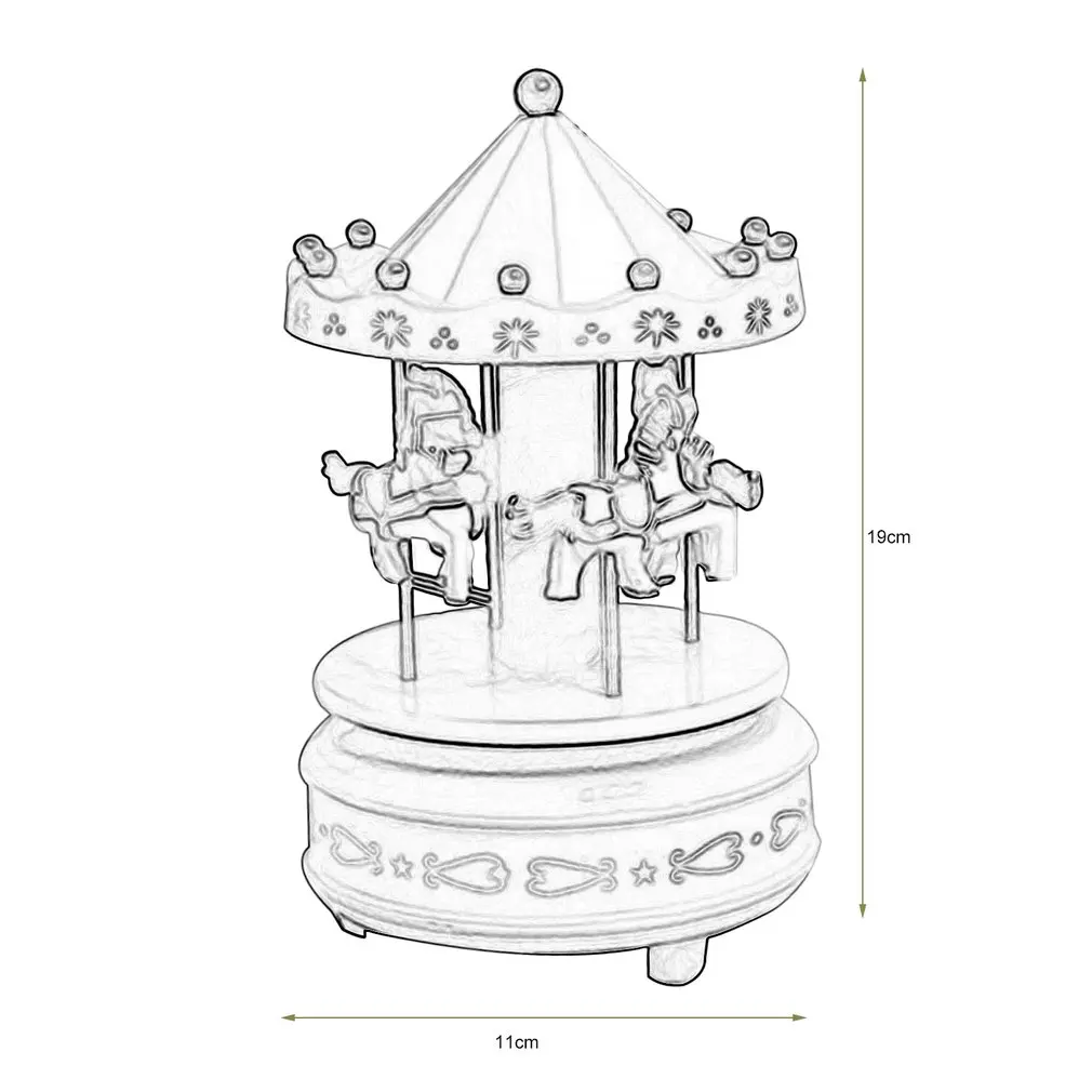 Wooden Carousel Music Box Children's Toys Baby Games Home Decoration Music Box Christmas Wedding Birthday Valentine's Day Gift
Wooden Carousel Music Box Children's Toys Baby Games Home Decoration Music Box Christmas Wedding Birthday Valentine's Day Gift