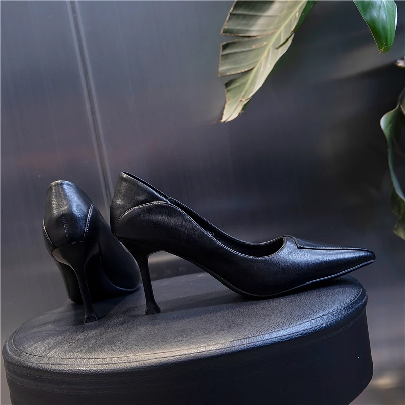 8CM High Heels Female Spring 2021 New Casual Pointed Toe Stiletto Single Shoes Female Factory Direct Sales One-Step Women Shoes
8CM High Heels Female Spring 2021 New Casual Pointed Toe Stiletto Single Shoes Female Factory Direct Sales One-Step Women Shoes