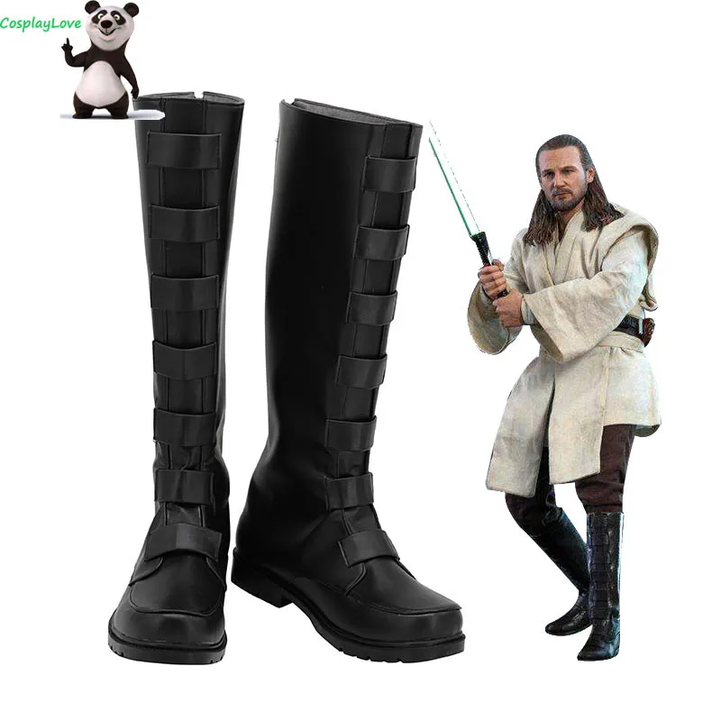 Movie SW Qui-Gon Jinn/черная обувь; Длинные ботинки для костюмированной вечеринки; Кожаная обувь на заказ
Movie SW Qui-Gon Jinn/черная обувь; Длинные ботинки для костюмированной вечеринки; Кожаная обувь на заказ