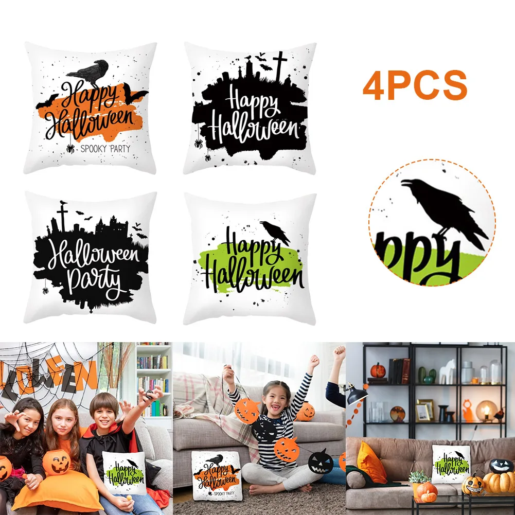 4pcs Halloween Throw Pillow Covers Durable Pillowcase Prevent Pilling Feels Soft Sofa Couch Halloween Holiday Home Decor Gifts
4pcs Halloween Throw Pillow Covers Durable Pillowcase Prevent Pilling Feels Soft Sofa Couch Halloween Holiday Home Decor Gifts