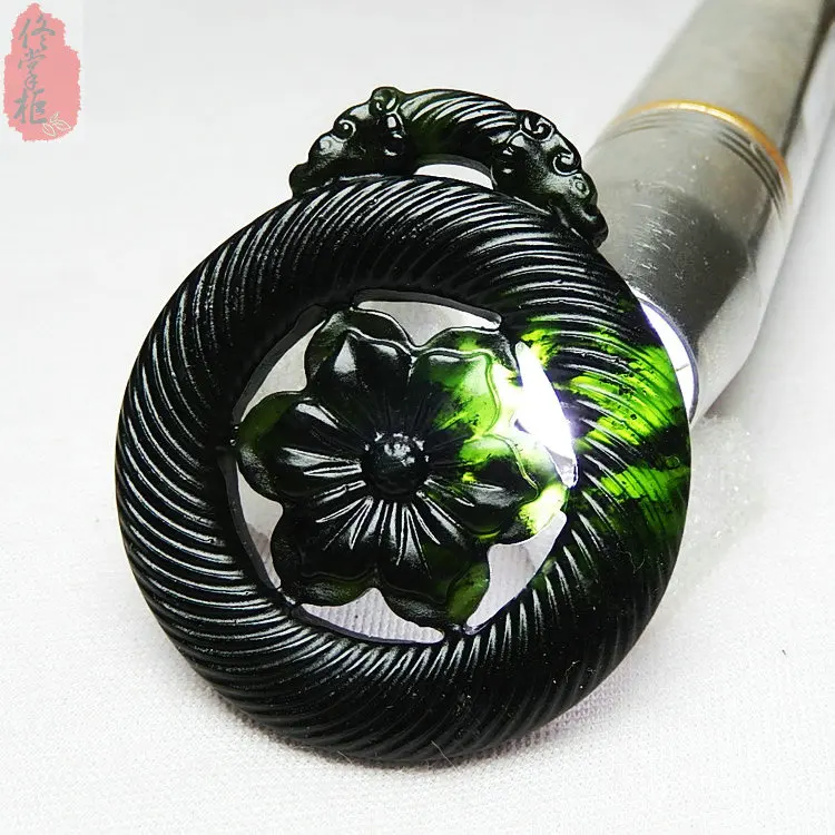 CHINESE BLACK GREEN JADE HOLLOW FLOWERS JADE PENDANT NATURAL OBSIDIAN NECKLACE CHARM JEWELLERY FASHION LUCK AMULET GIFTS MEN
CHINESE BLACK GREEN JADE HOLLOW FLOWERS JADE PENDANT NATURAL OBSIDIAN NECKLACE CHARM JEWELLERY FASHION LUCK AMULET GIFTS MEN