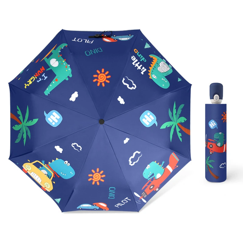 Hot Sale Fashion Cartoon Dinosaur Automatic Umbrellas Windproof Folding Rainy Umbrellas For Child Parasol Anti-Uv Umbrella Gifts
Hot Sale Fashion Cartoon Dinosaur Automatic Umbrellas Windproof Folding Rainy Umbrellas For Child Parasol Anti-Uv Umbrella Gifts