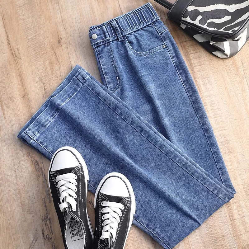 Woman Fashion Jeans Elastic High Waist Loose Denim Pants 2020 New Ladies Flare Jeans Women Casual Slim Fit Jeans Plus Size
Woman Fashion Jeans Elastic High Waist Loose Denim Pants 2020 New Ladies Flare Jeans Women Casual Slim Fit Jeans Plus Size