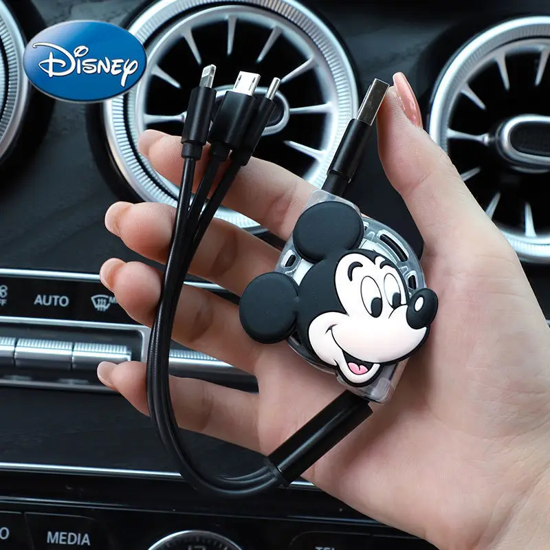 Disney Mickey Mouse Car Phone Data Cable Conversion Plug Cute Cartoon Car Special Charger One for Three Retractable Cable
Disney Mickey Mouse Car Phone Data Cable Conversion Plug Cute Cartoon Car Special Charger One for Three Retractable Cable