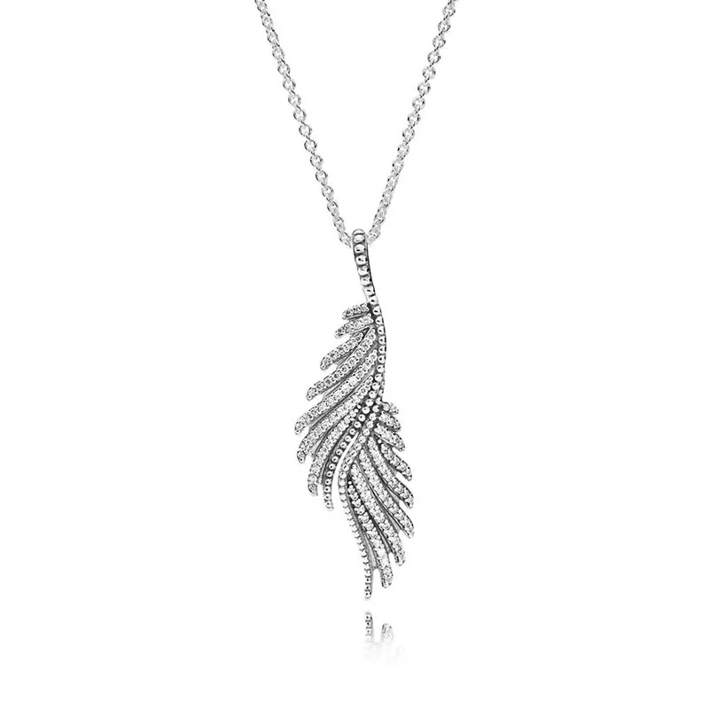 925 sterling silver Original crystal Feathers chain Pendant Necklaces Angel wings For Women Luxury Fashion Crystal Jewelry gift
925 sterling silver Original crystal Feathers chain Pendant Necklaces Angel wings For Women Luxury Fashion Crystal Jewelry gift