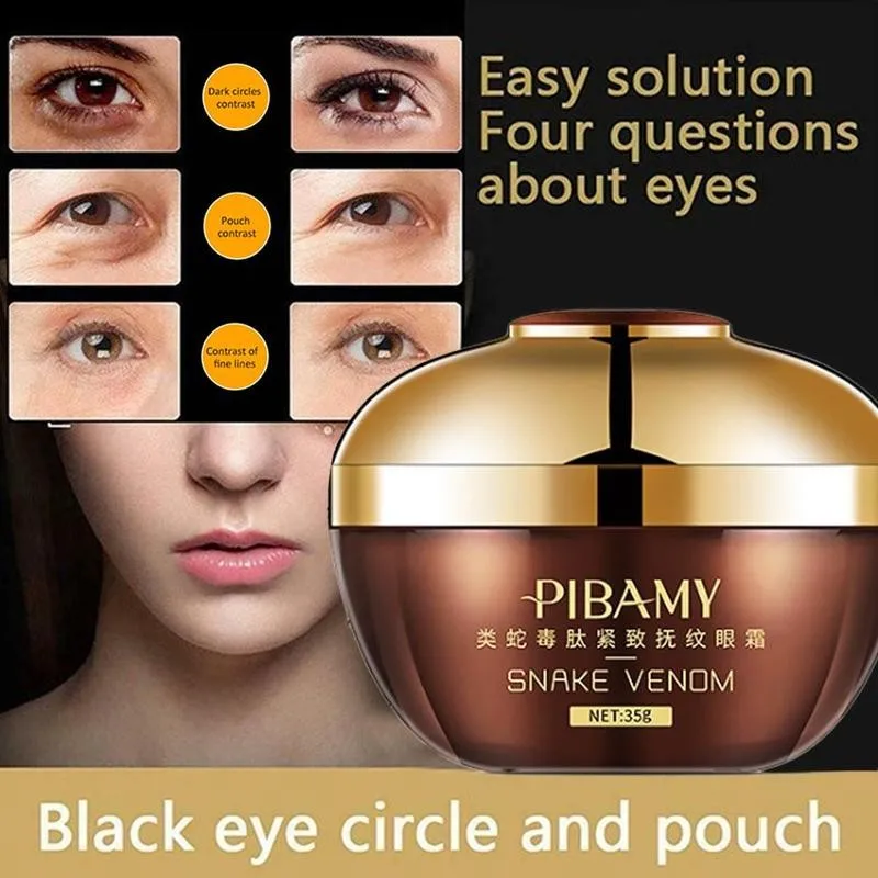 Anti-Wrinkle Anti-Age Remover Dark Circles Eye Essense Snake Eye Cream Eye Multiple Treatment Cream Moisturize
Anti-Wrinkle Anti-Age Remover Dark Circles Eye Essense Snake Eye Cream Eye Multiple Treatment Cream Moisturize