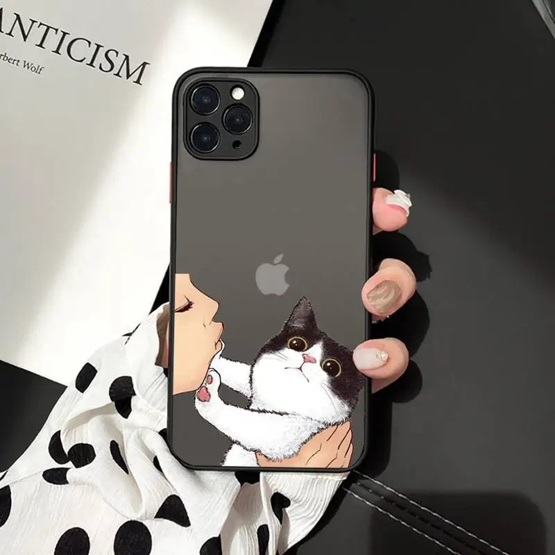 No Kisses cute Cat animal Phone Cases matte transparent For iphone 7 8 11 12 plus mini x xs xr pro max cover
No Kisses cute Cat animal Phone Cases matte transparent For iphone 7 8 11 12 plus mini x xs xr pro max cover
