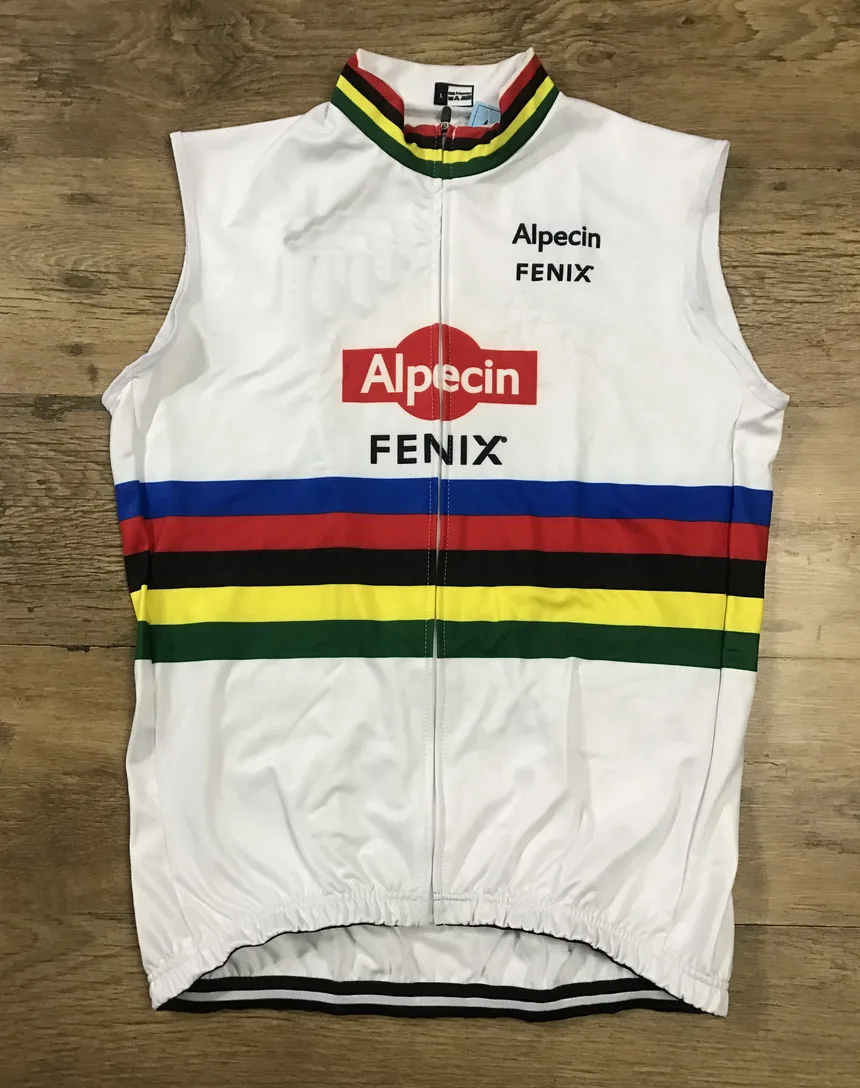 SPRING SUMMER 2020 ALPECIN FENIX TEAM WORLD CHAMPION ONLY SLEEVLESS VEST CYCLING JERSEY WEAR ROPA CICLISMO SIZE XS-4XL
SPRING SUMMER 2020 ALPECIN FENIX TEAM WORLD CHAMPION ONLY SLEEVLESS VEST CYCLING JERSEY WEAR ROPA CICLISMO SIZE XS-4XL