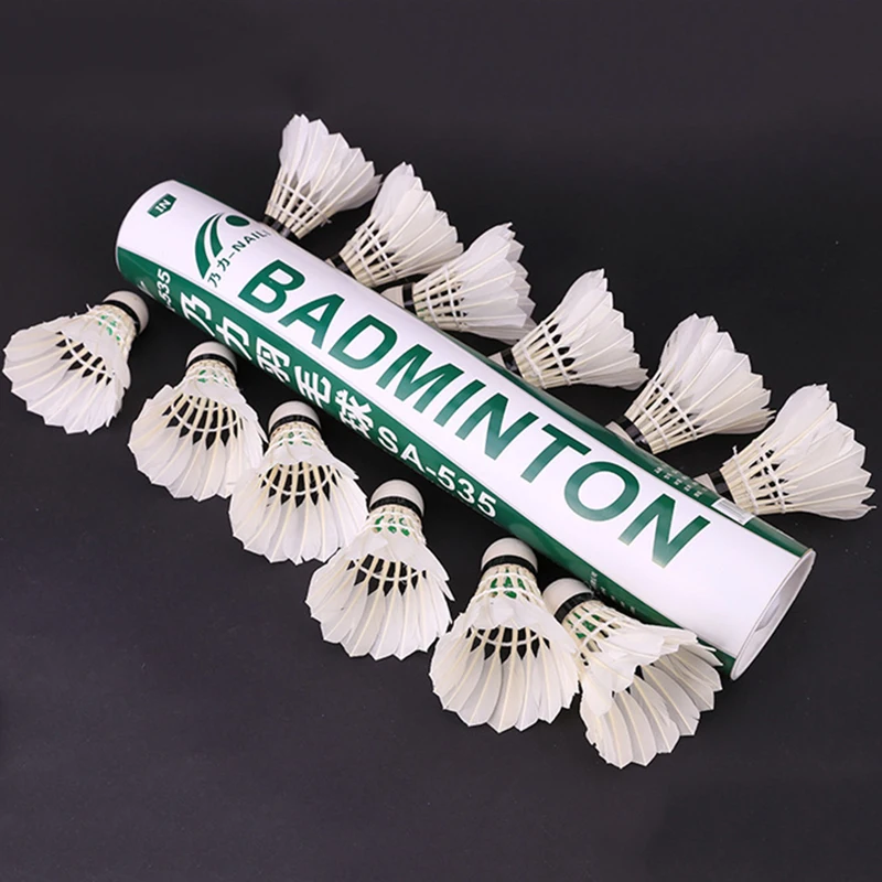 Sports Badminton Hobbies Outdoor Set 12 PCS/Pack Shuttlecock Goose Feather Corks stable flight performance
Sports Badminton Hobbies Outdoor Set 12 PCS/Pack Shuttlecock Goose Feather Corks stable flight performance