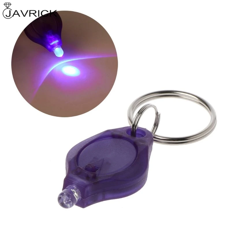 UV Mini LED Flashlight Keychain Torch Light Lamp Id Currency Passports Detector
UV Mini LED Flashlight Keychain Torch Light Lamp Id Currency Passports Detector
