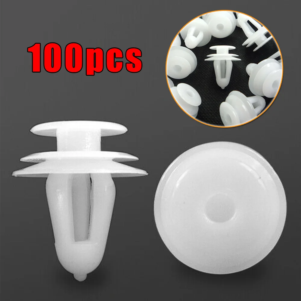 100Pcs Fixed clip White Plastic Rivet Retainer Push 9mm Hole Fender For Toyota Honda
100Pcs Fixed clip White Plastic Rivet Retainer Push 9mm Hole Fender For Toyota Honda