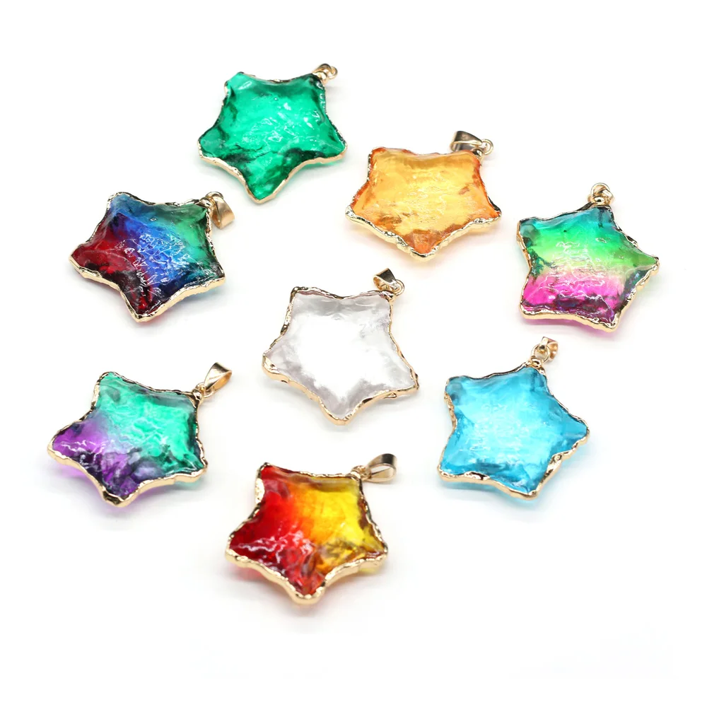 Fine Natural Stone Crystal Pendant Star Shape 8 Colors Available Charm for Jewelry Making Women Necklace Earrings Gifts
Fine Natural Stone Crystal Pendant Star Shape 8 Colors Available Charm for Jewelry Making Women Necklace Earrings Gifts