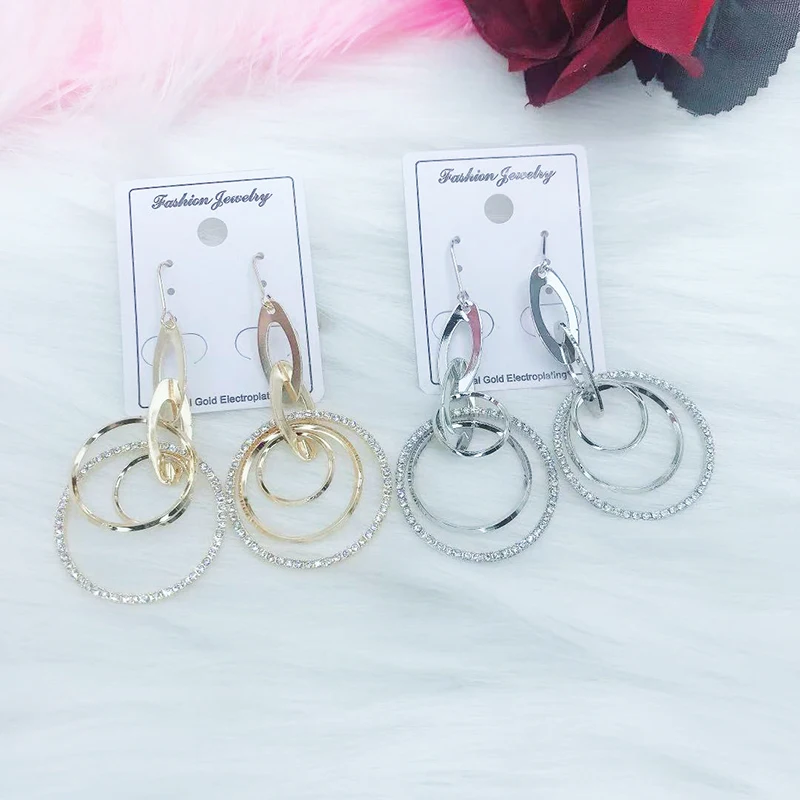 Womens Jewelry Trend Fashion Accessory Unusual Earrings Long Hoop Elegant Korean Style Punk Shining Sweet Romance Large Hotsale
Womens Jewelry Trend Fashion Accessory Unusual Earrings Long Hoop Elegant Korean Style Punk Shining Sweet Romance Large Hotsale